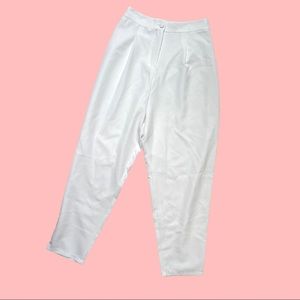 White baggy trouser pants size 4